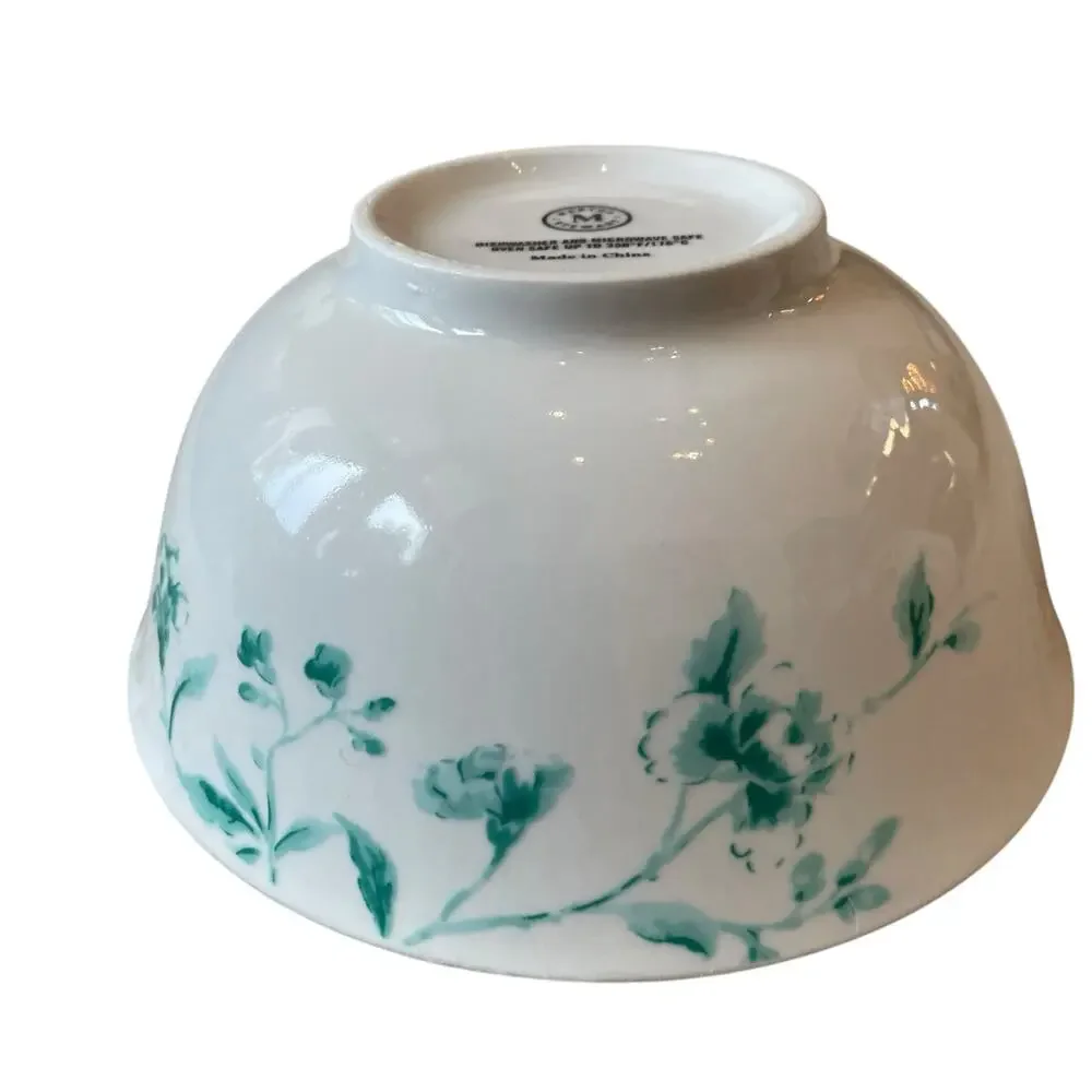 Martha Stewart Chinoserie  Porcelain Cereal Bowls 6